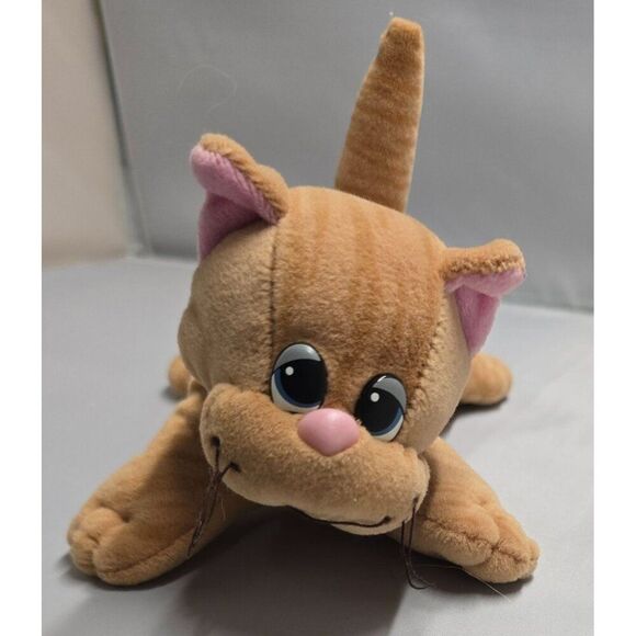 Tonka Pound Purries Plush Cat Brown Striped Stuffed Animal 1980s Polyester Toy - Picture 1 of 6